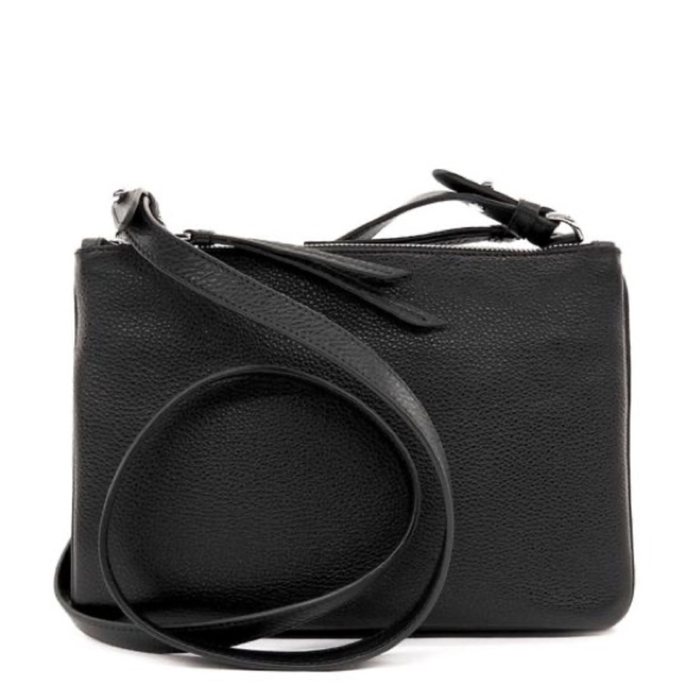 Prada♥️NEW♥️double zip Cossbody black /silver - Picture 5 of 8